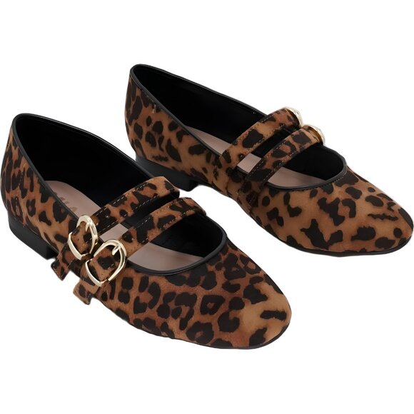 MIA Radia-N Leopard Double Buckle Mary Jane Flats for Women 6M US - Picture 4 of 6